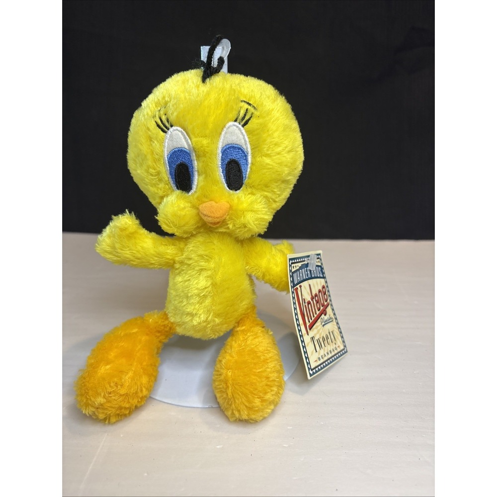 Vintage 2000 Tweety Bird Plush Beanbag Warner Bros Looney Tunes 8" NWT